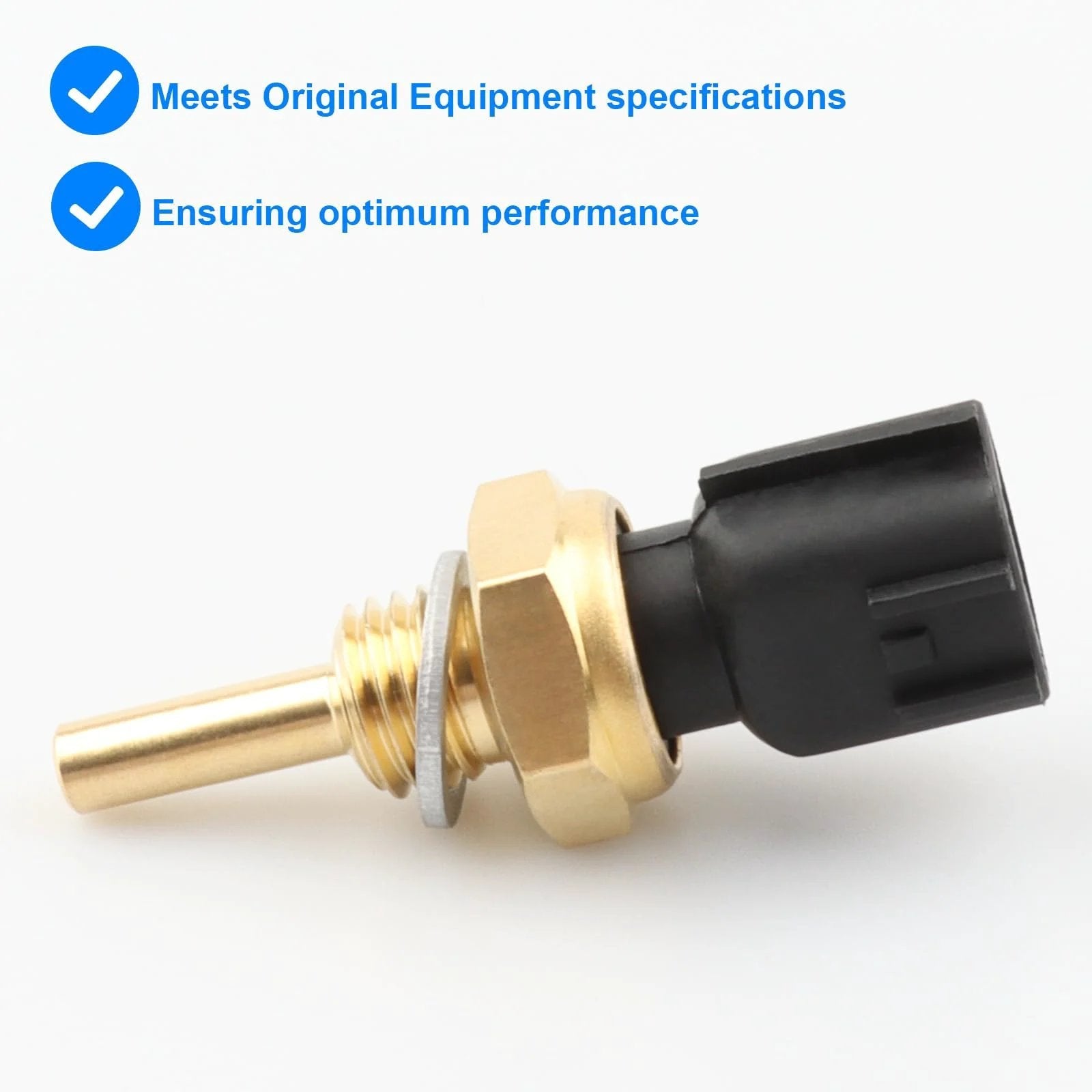 Replacement Coolant Temperature Sensor 158-0606 for Nissan and Infiniti vehicles ECT sensor with brass and plastic construction.