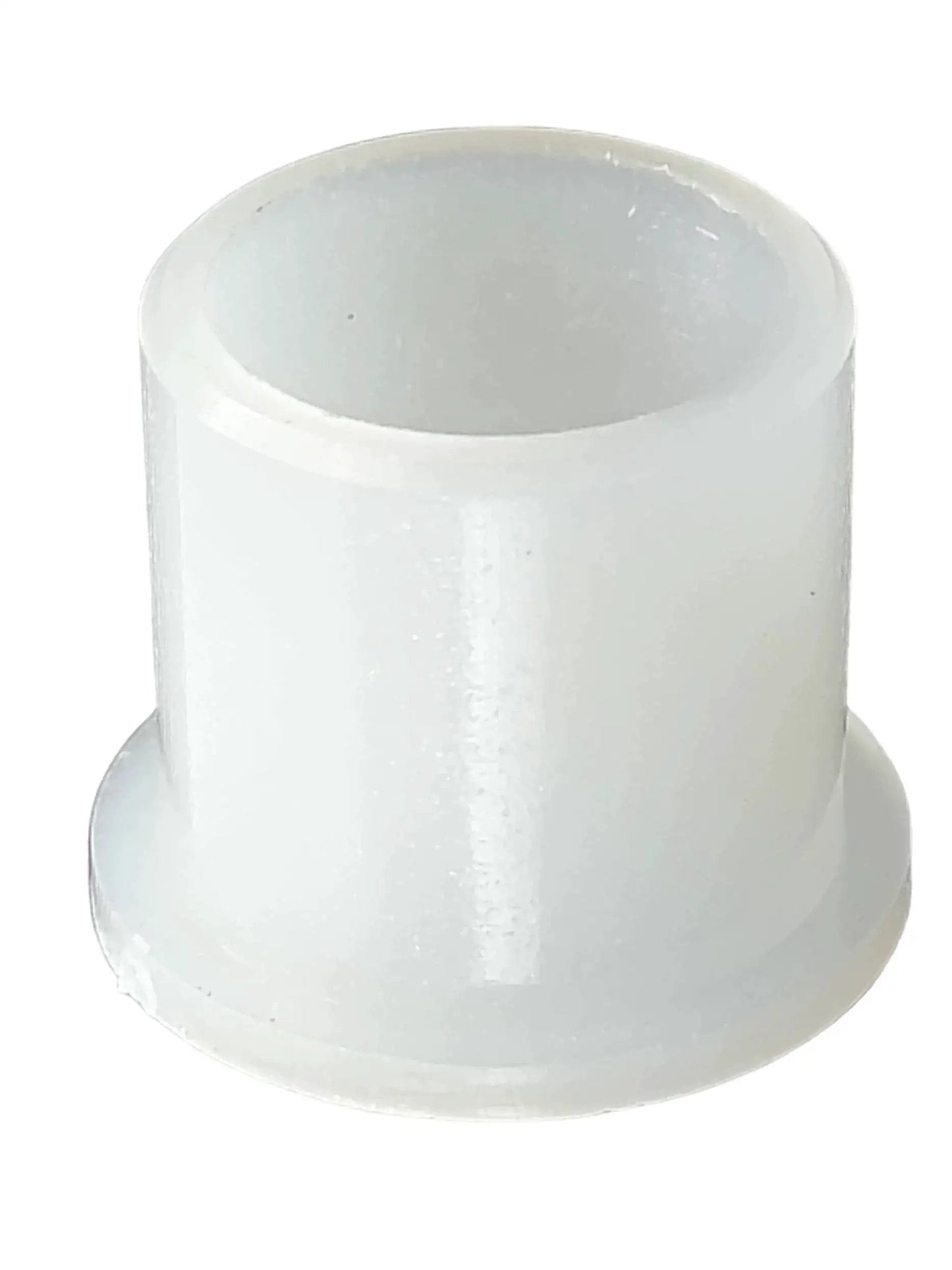 Close-up of Replacement Nylon Bushing 45-080 For One Half Inch Inner Diameter And Five Eighths Inch Outer Diameter Flange