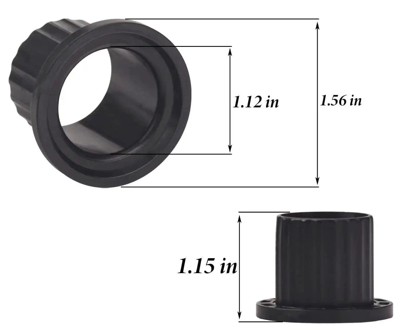 Replacement Yoke Bushing for John Deere Z235 Z255 Z335E Z355E Z335M Z345M Z345R Lawn Tractors Six Pack M167267 dimensions shown