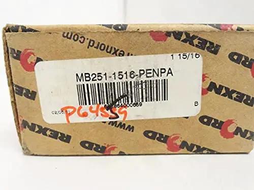 Ball Bearing Insert With One And Fifteen Sixteenths Inch Bore And Ninety Millimeter Outer Diameter Heavy Duty Set Screw Locking Industrial Grade Precision Component For Machinery Rexnord MB251-1516-PENPA box