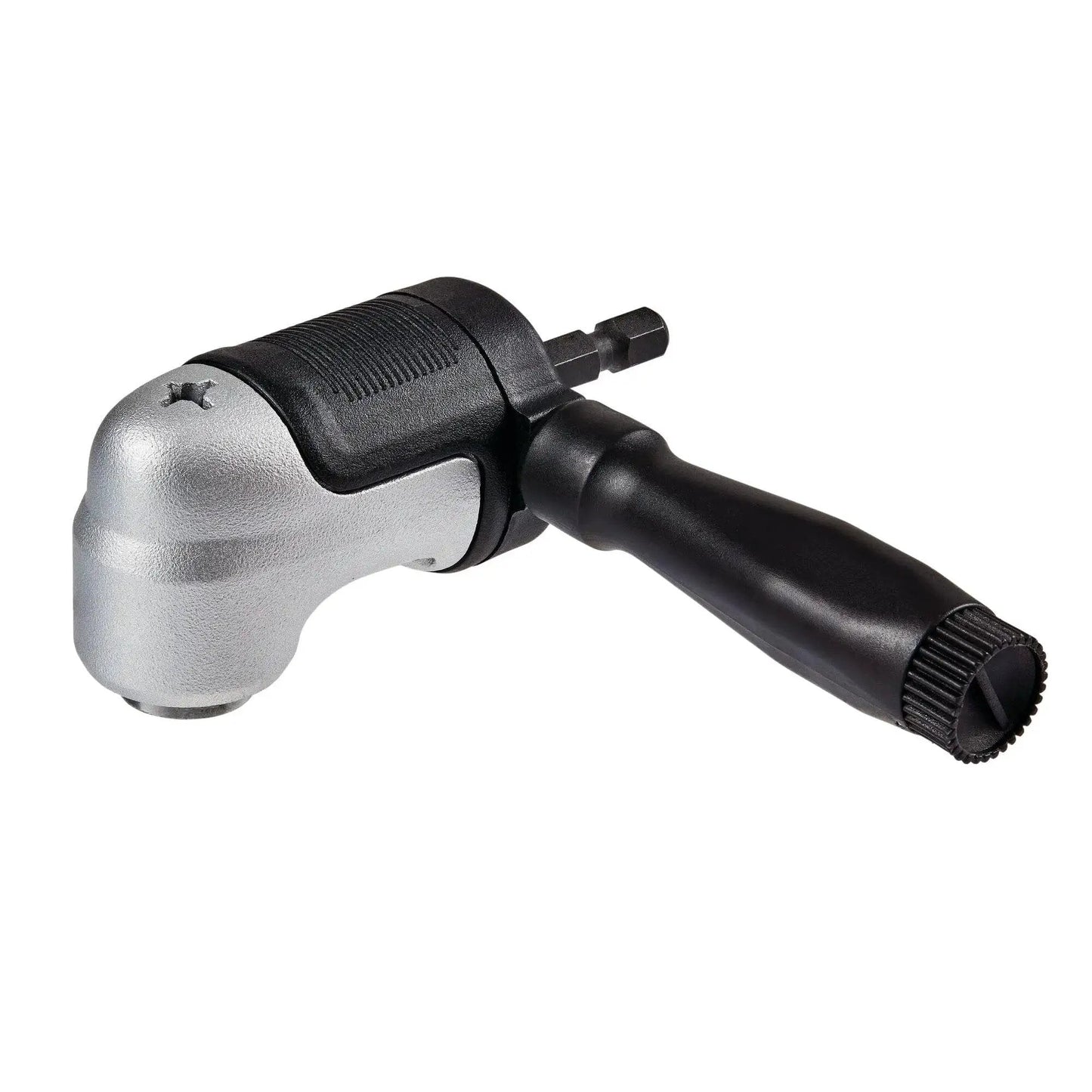 Right Angle Drill Attachment 4-In-1 System With 12-Inch Compact Straight Flexible Shaft 90 Degree Drill Adapter impact ready shown