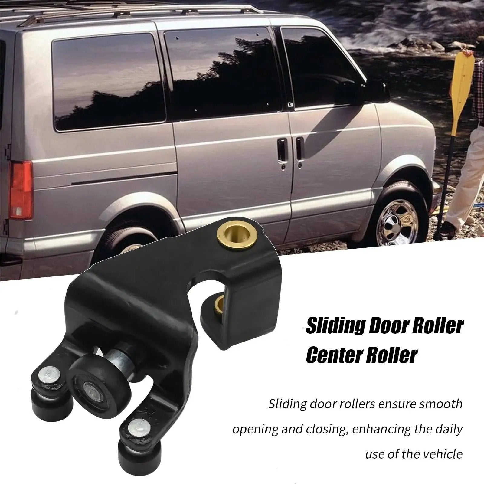 Sliding Door Center Roller Replacement Right Side For Chevrolet Astro And GMC Safari Vans 1997 Through 2005 6 Cylinder 4.3L
