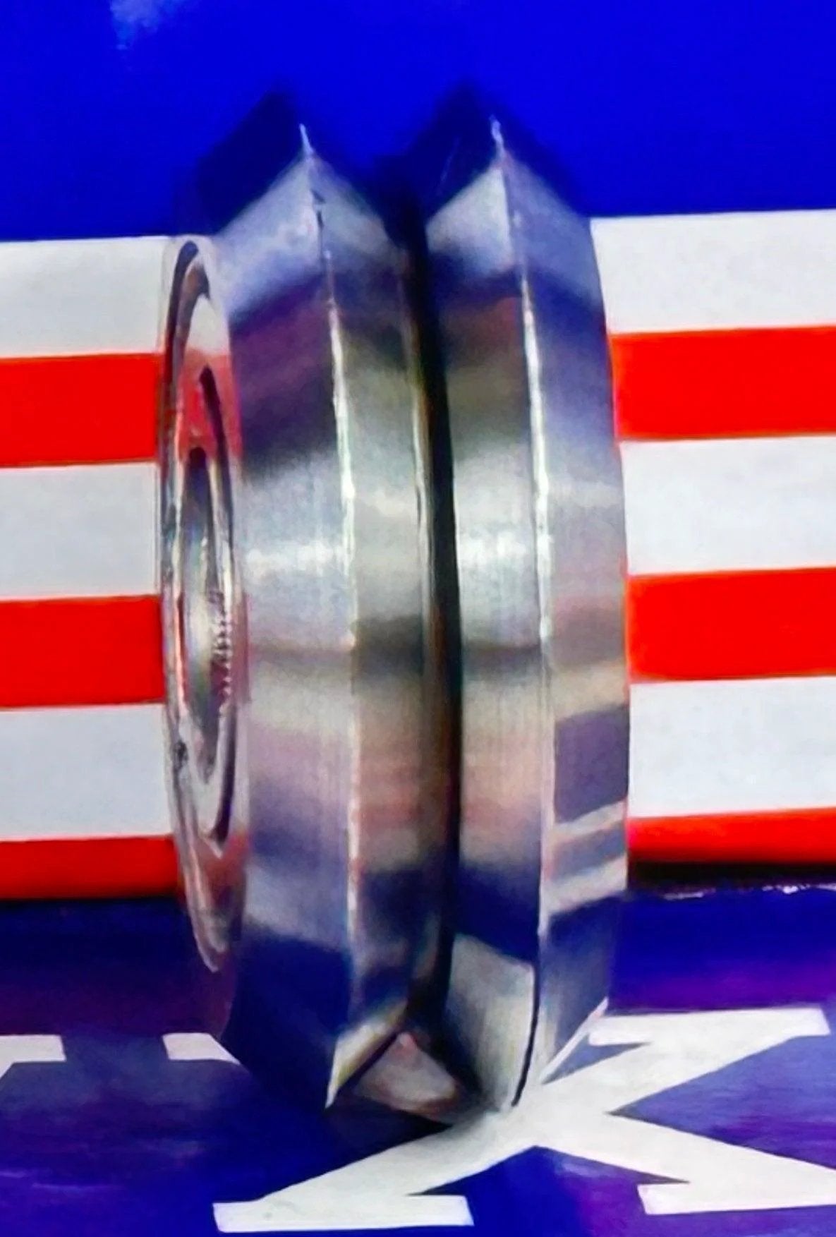 4-Pack RM2ZZ Shielded V-Groove Guide Bearings - 3/8" Diameter