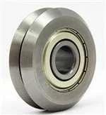 4-Pack RM2ZZ Shielded V-Groove Guide Bearings - 3/8" Diameter