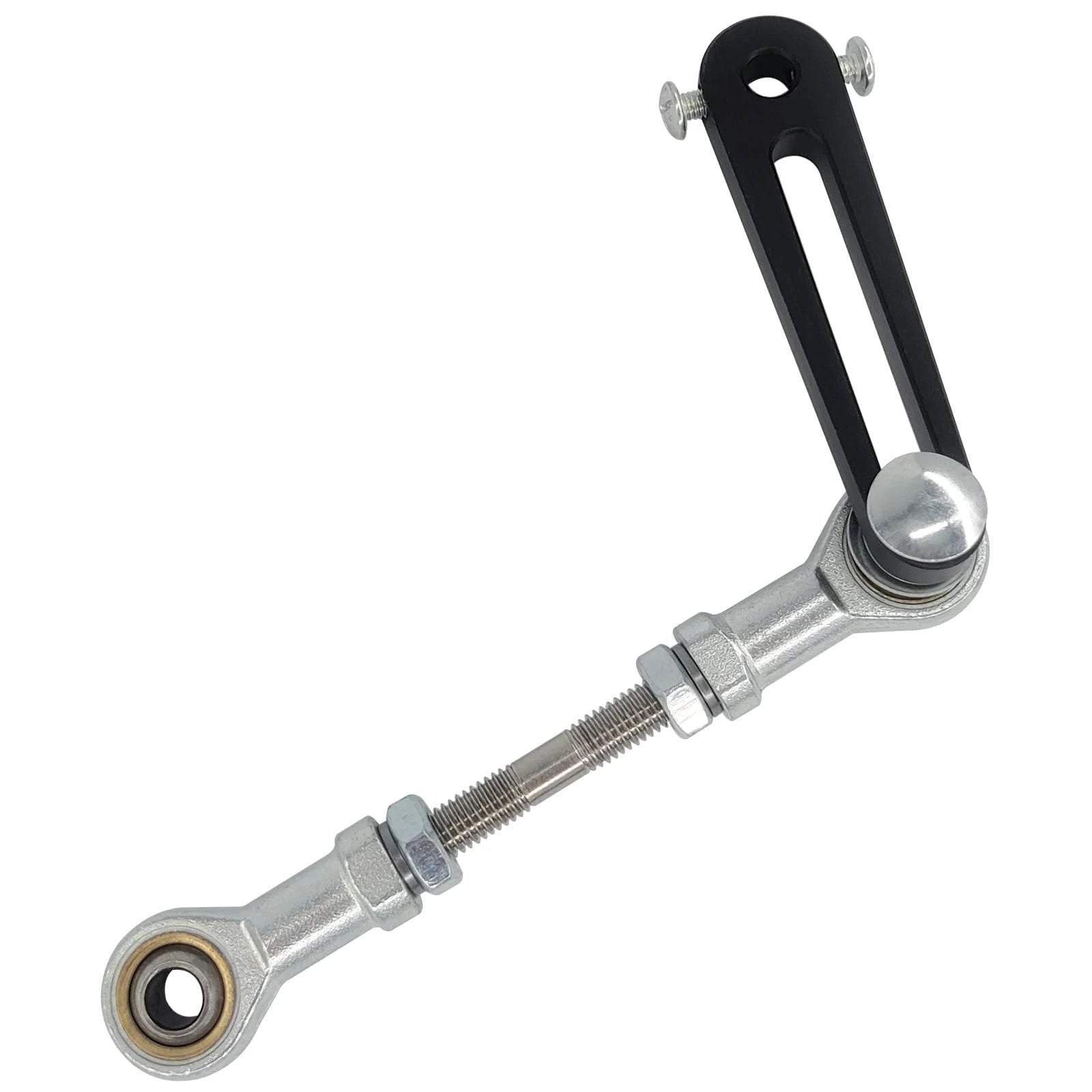 Rocker Arm For Reciprocating Linear Actuator With 8mm Shaft Hole Adjustable Stroke 30mm To 150mm Steel And Aluminum Alloy Construction Durable Motor Arm Accessory For Precise Moving Systems Easy Fit And Heavy Duty Ready - side view