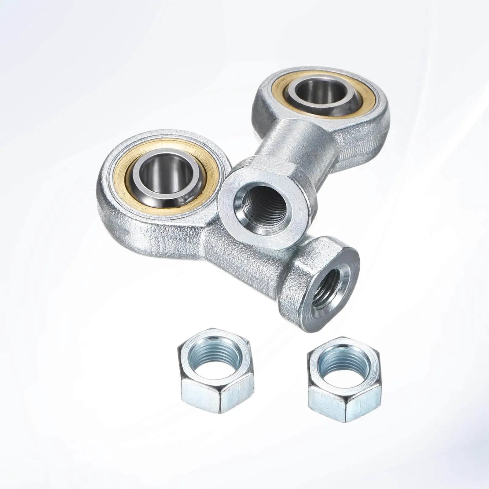 2-Pack PHSA6 Rod End Bearing with 3/8 Bore and Jam Nuts for Machines