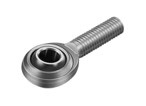 Maintenance-Free Rod End POS10EC Male Thread Right-Handed, Metric Series, 10 mm Bore, Zinc Chromate Plated Finish, Side View