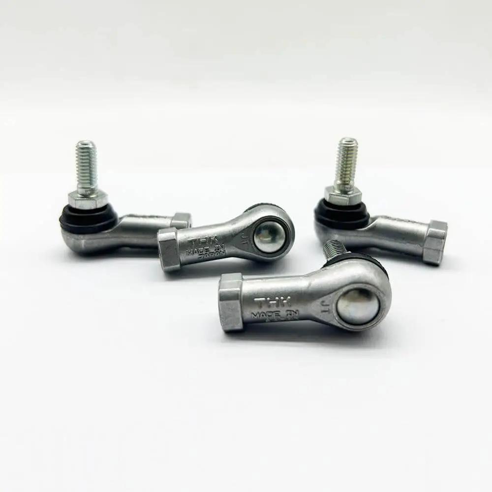Rod End Spherical Joint Bearing BL 6D BL6D With Miniature Design, 0.001mm Sphericity, metal with hex seating, set of three