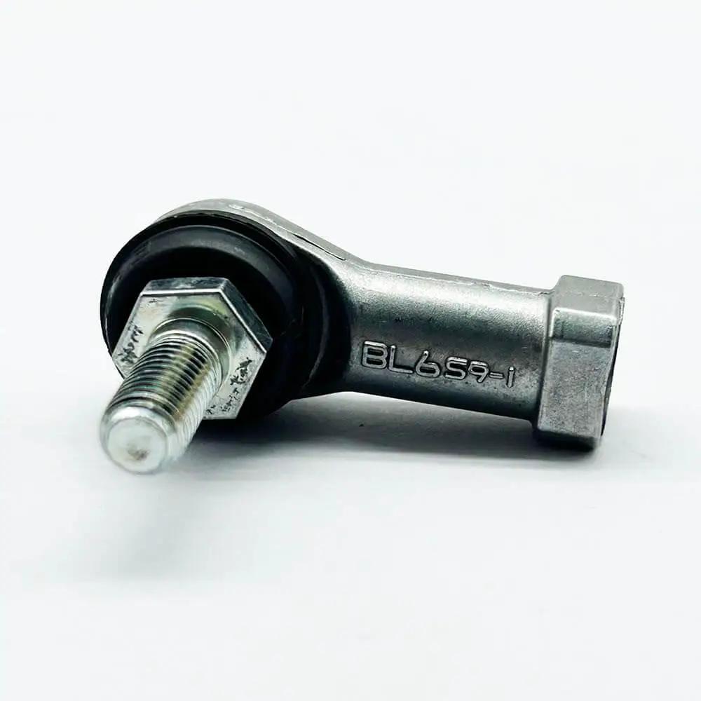 Rod End Spherical Joint Bearing BL 6D BL6D with oversized hex seating, compact design, visible rubber sleeve and threaded stem.