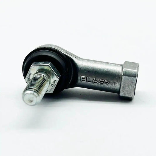 Rod End Spherical Joint Bearing BL 6D BL6D with oversized hex seating, compact design, visible rubber sleeve and threaded stem.