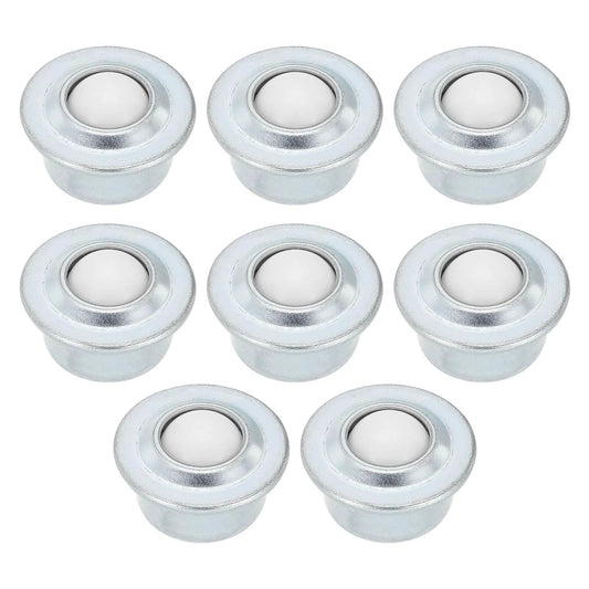 5/8 Inch Roller Ball Transfer Bearings 8 Pcs Nylon and Carbon Steel Round Ball Units for Conveyors Furniture Tables Workbenches with Smooth 360 Degree Rotation