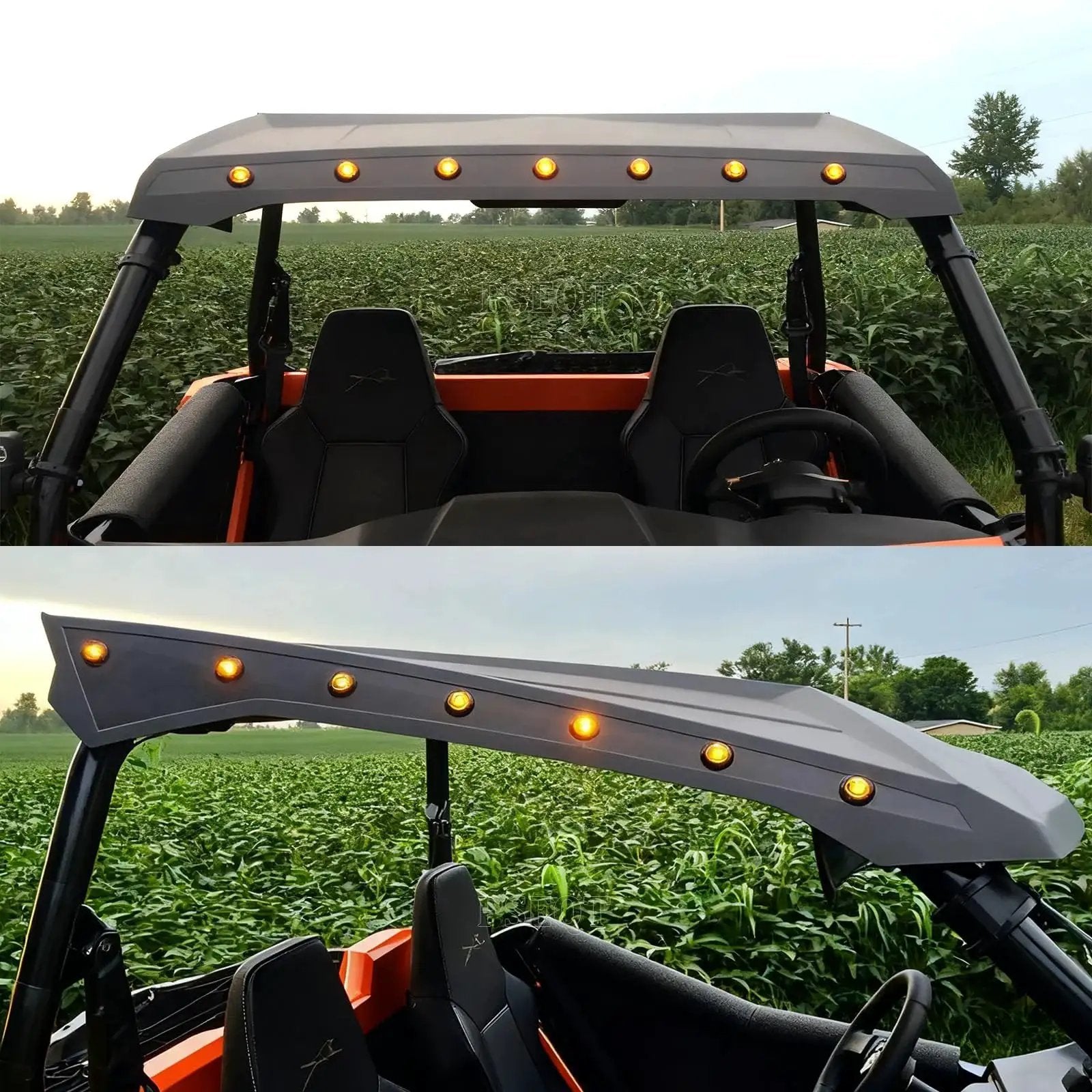 These 3/4 inch round rubber grommets with a waterproof gasket create a tight, weatherproof seal between LED light housings and mounting surfaces, ideal for automotive, trailer, marine, and outdoor LED fixtures in a 50-pack viewed on off-road vehicle.