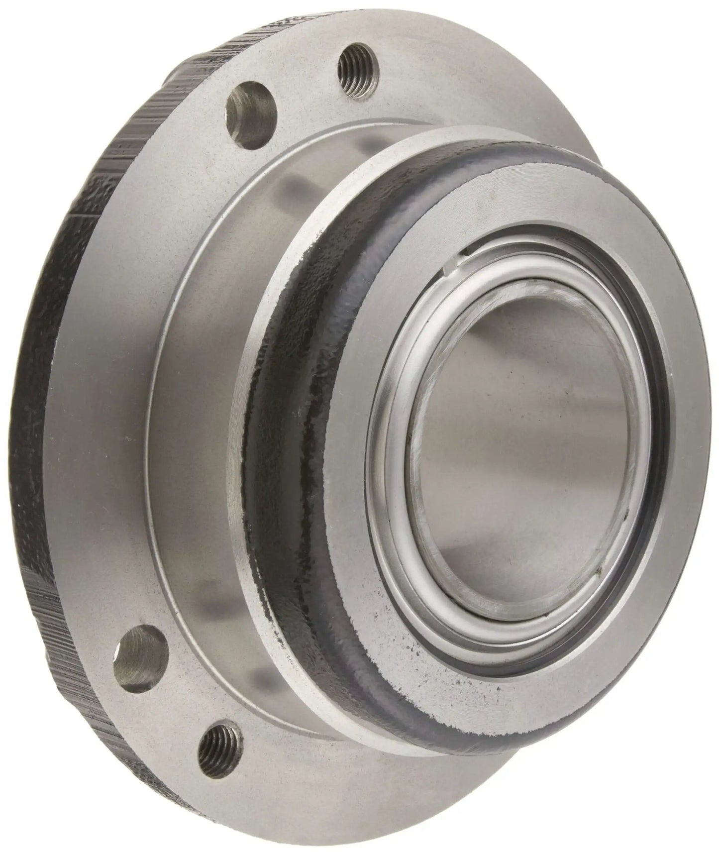 Front view of Round Flange Block With Relubricatable Non Expansion Cast Iron Housing And Four Bolt Holes For Heavy Duty Bearings Rexnord ZBR2308