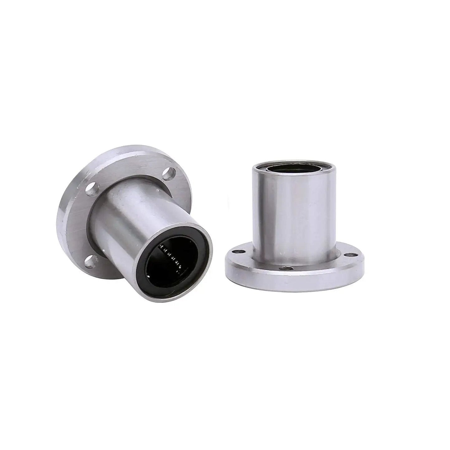 Round Flange Linear Ball Bearing LMF20UU Set Of 2 For 20mm Bore 32mm Outer Diameter And 42mm Length for CNC and 3D printers