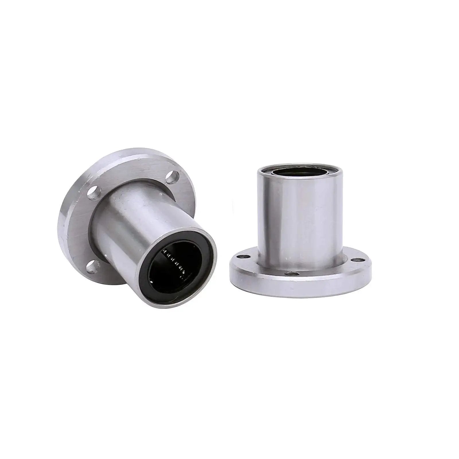 Round Flange Linear Ball Bearing LMF20UU Set Of 2 For 20mm Bore 32mm Outer Diameter And 42mm Length for CNC and 3D printers