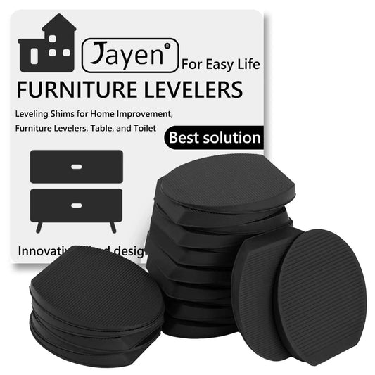 20 Pack Rubber Shims For Furniture And Appliances, Non Slip Stackable Levelers And Wedges For Tables, Toilets, And More