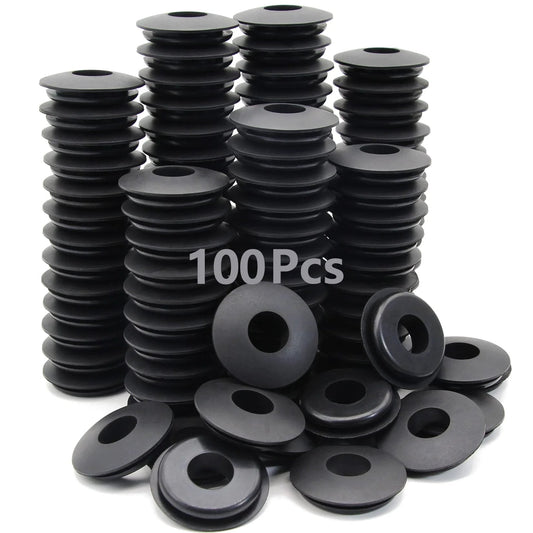 100 Pieces Glad Hand Seals Set For Trucks And Trailers Rubber Black Polyurethane Seal Washers Grommets Round Gaskets Includes Replacement Seals For Semi Trucks Trailers And Tractors Part No 10028