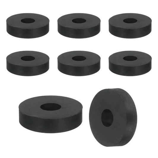 18 Pack Thick Rubber Spacers With 1 Inch Outer Diameter One Quarter Inch Inner Diameter And One Quarter Inch Thick Round Rubber Bushings