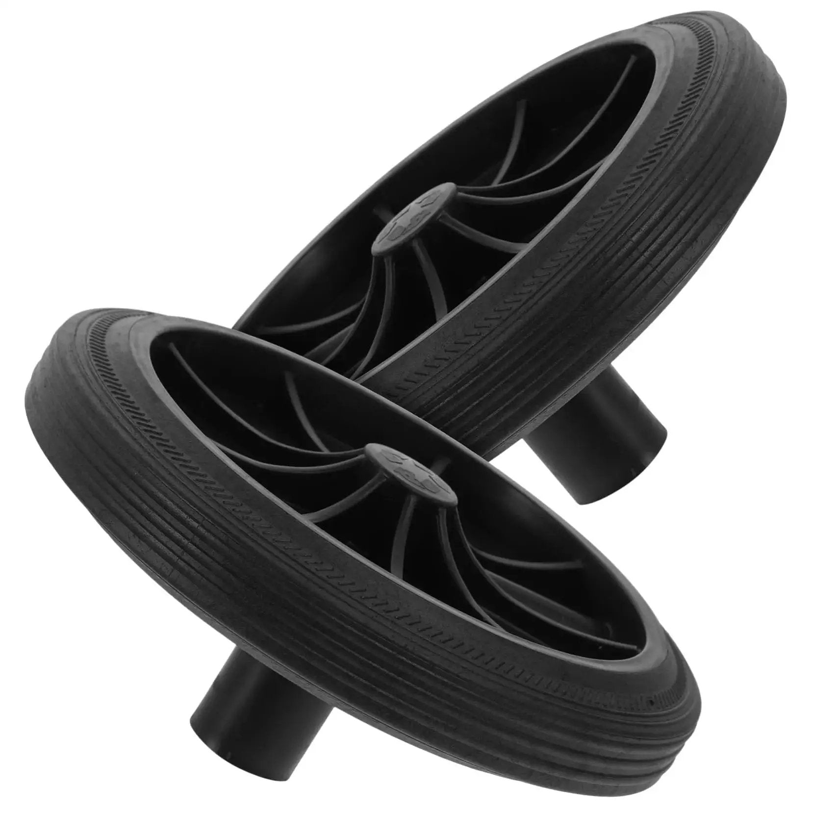Trash Can Wheels Replacement Set 7 Inch Rubber Casters For Garbage Bins And Outdoor Waste Containers Easy Installation