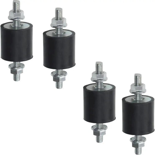 4 Pieces 20 X 15mm Rubber Mounts Vibration Isolator Mounts Shock Absorber With M6 X 19mm Studs Including 8 Nuts Heavy Duty