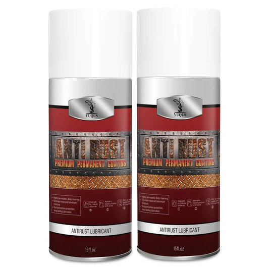 Two cans of rust proof lubricant spray for quiet door hinges windows and garage doors with extension straw 30 ounce two bottle pack.