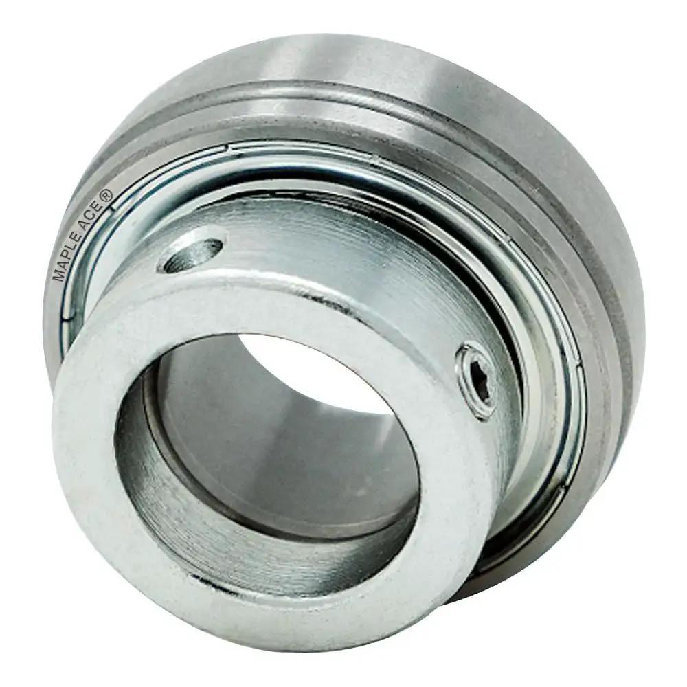 SA206-20 Insert Bearing with 1.25in Bore and Ecc Collar for heavy machinery, featuring spherical OD and lubrication hole.