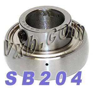SB204 Ball Bearing Insert 20mm ID - Set Screw Locking