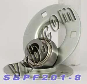 SBPF201-8 1/2 Pressed Steel Bearing 3-Bolt Flanged Mounted Bearing