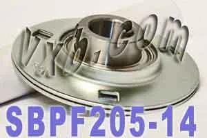 SBPF205-14 Pressed Steel Housing Bearing 3-Bolt Flanged Mounted