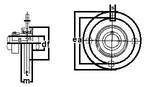 SBPF208-24 Pressed Steel Housing Bearing 4-Bolt Flanged Mounted