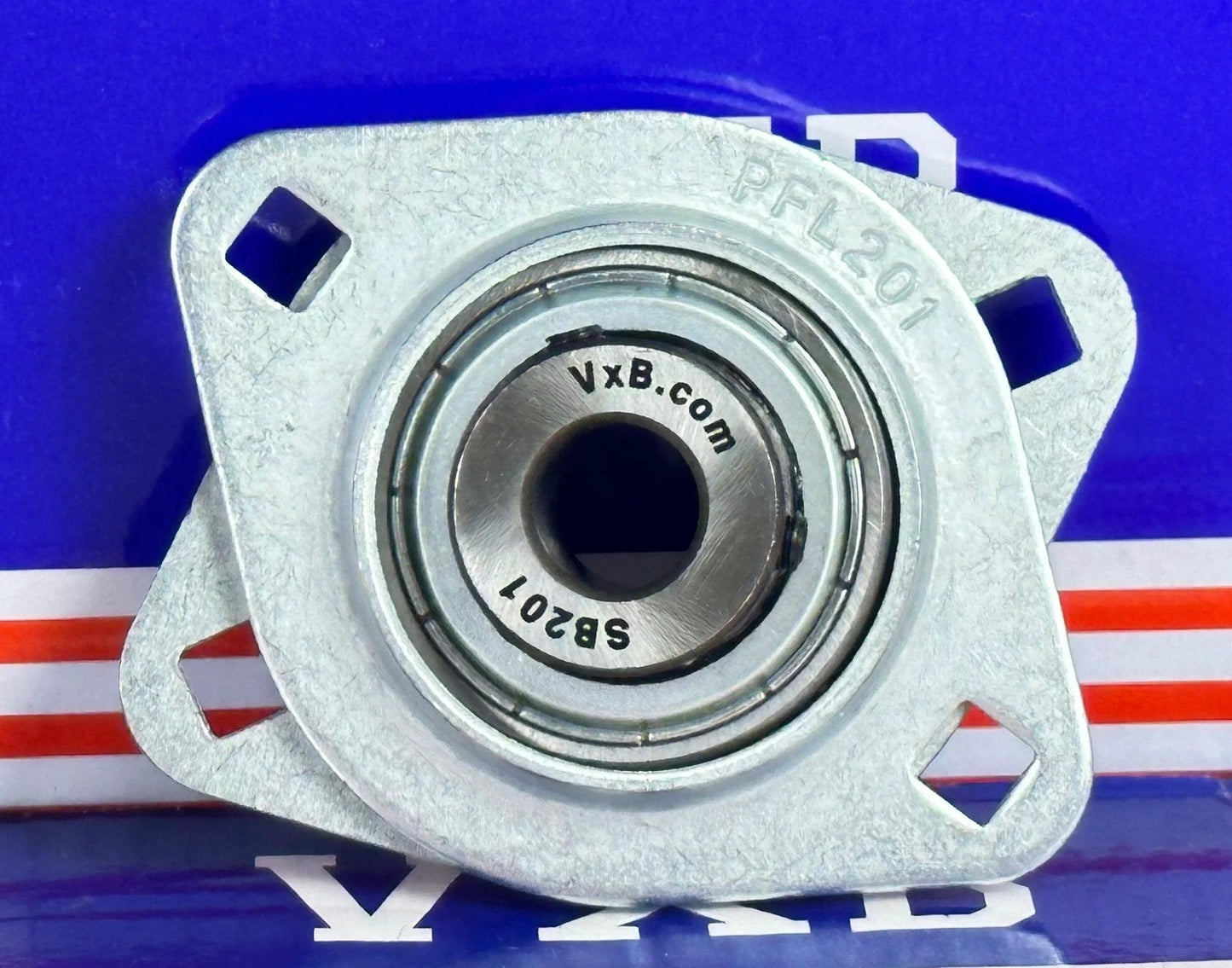 SBPFL201 12mm Stamped oval 2-Bolt Flanged Mounted Bearing