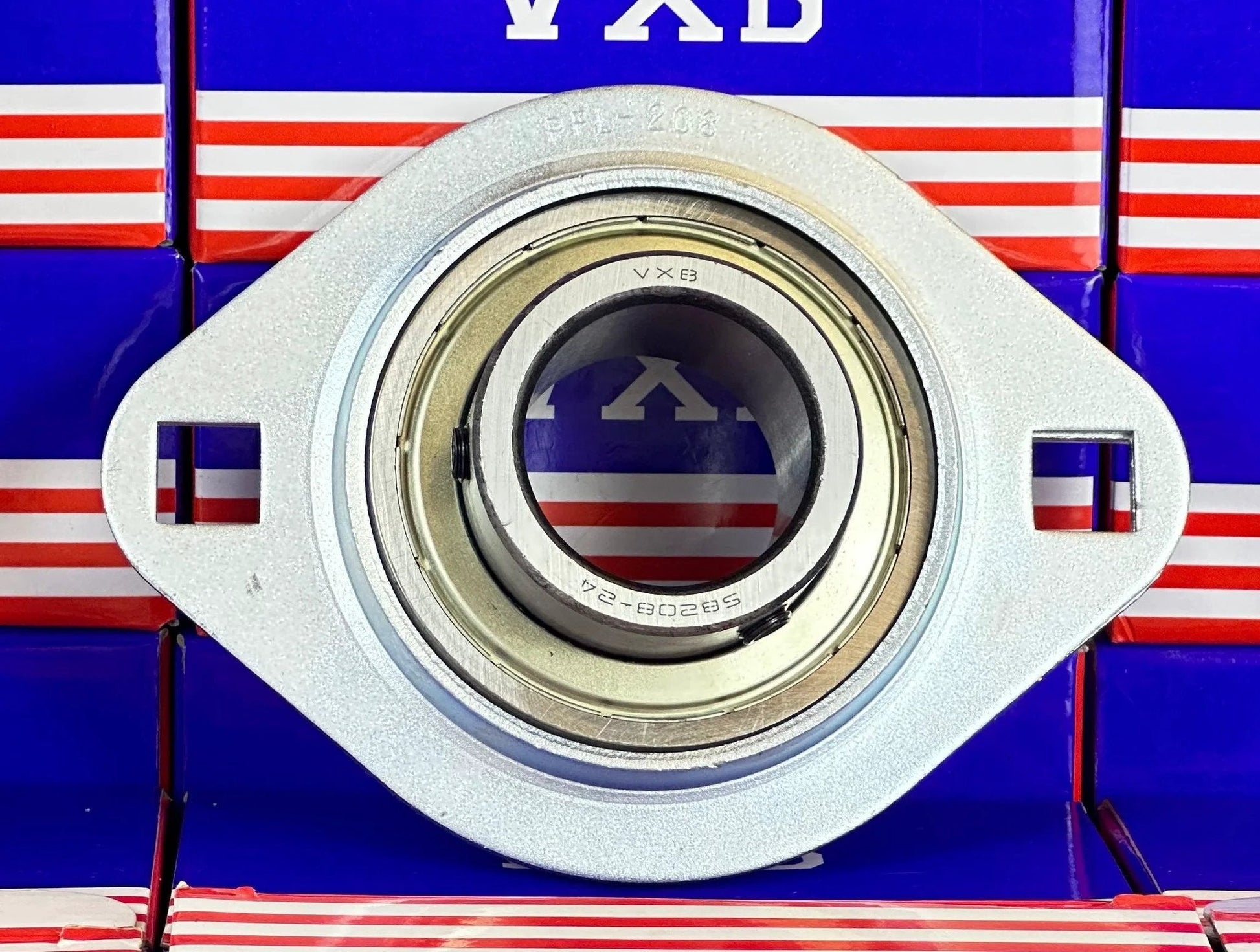 SBPFL208-24 Pressed Steel Bearing 2-Bolt 1-1/2" Flanged Mounted