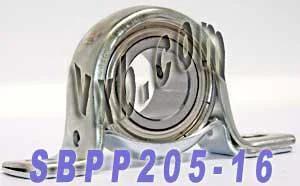SBPP205-16 Pressed Steel Housing Bearing 2-Bolt Flanged Mounted