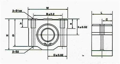 SC30UU 30mm Slide Unit Ball Bushing Block Linear Motion
