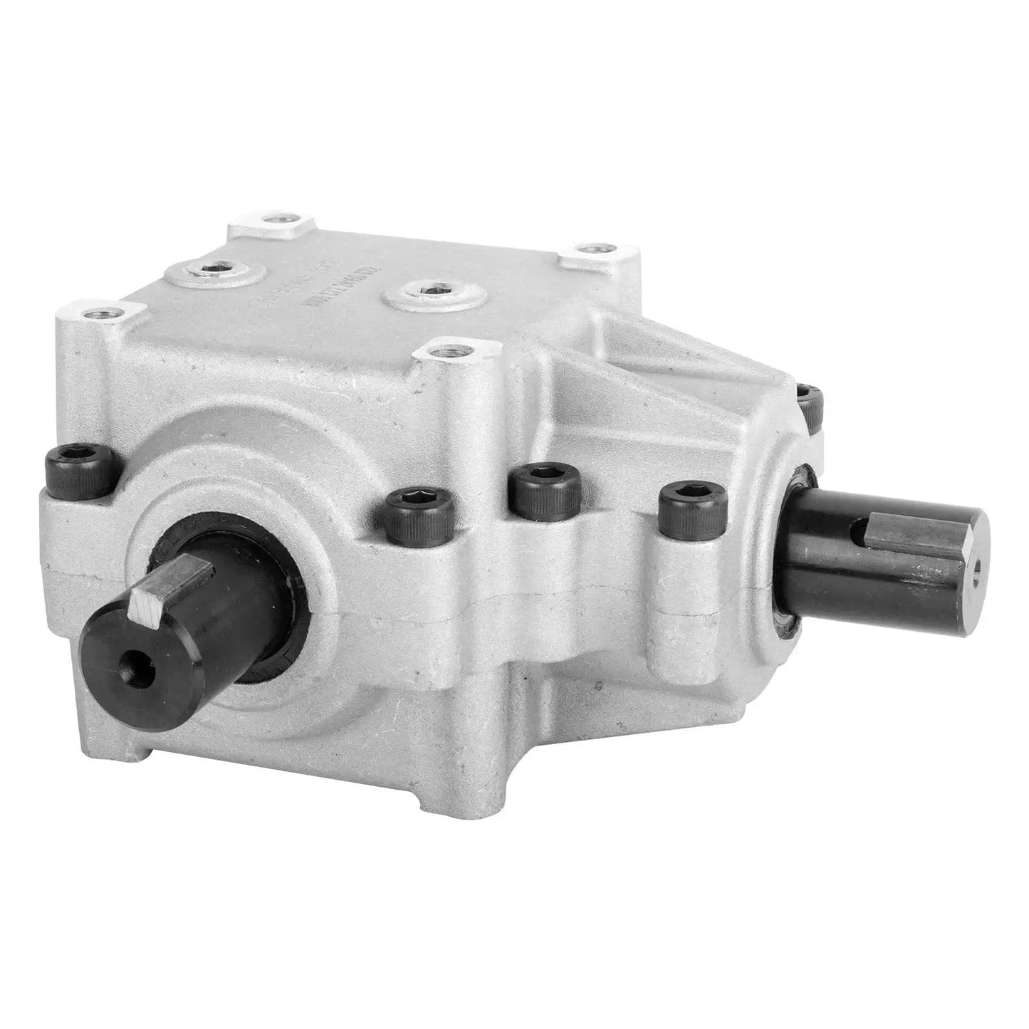 Deck Gear Box Assembly For Scag Turf Tiger Mower 482486 481516 Replacement showing metal construction and shaft details