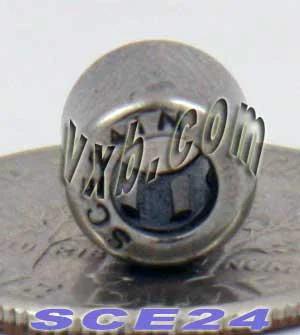 SCE24 Miniature Needle Roller Bearing 1/8" x 1/4" x 1/4"