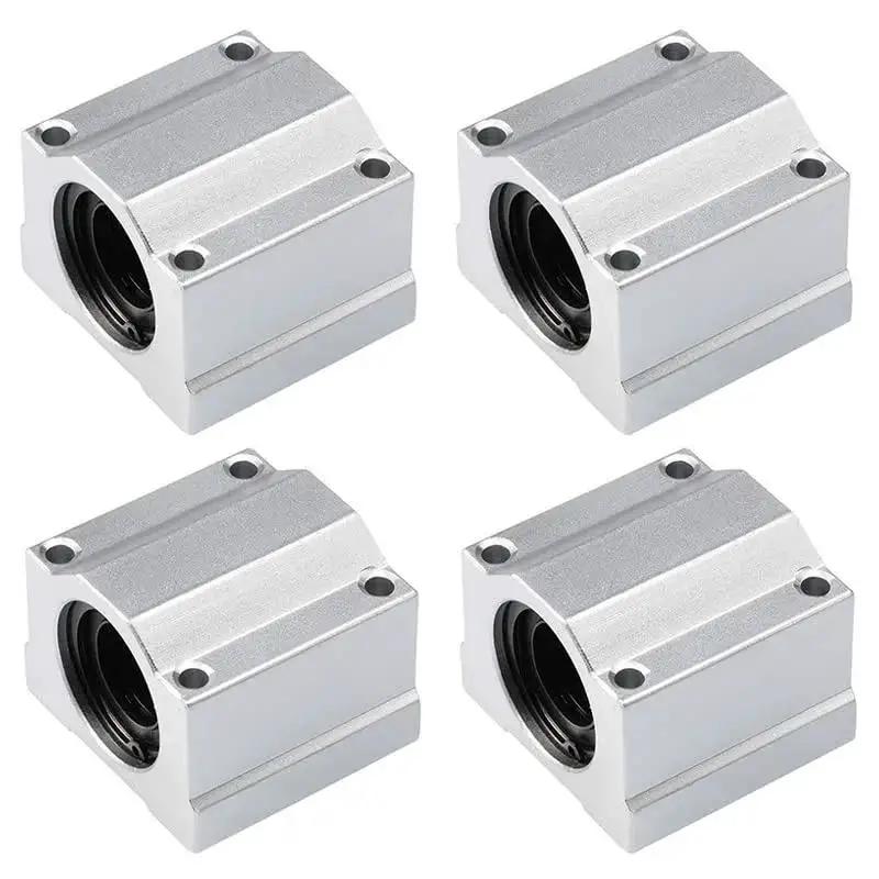 SCS20UU 20mm Linear Bearing Slide Block Set For CNC Machines And 3D Printers Aluminum Pillow Block Closed Linear Bearing