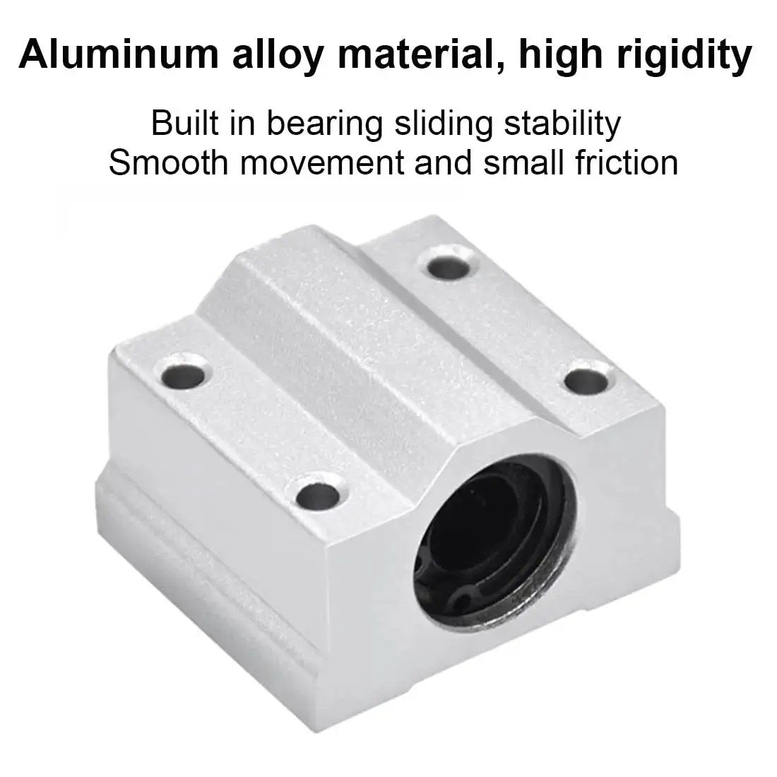 SCS20UU 20mm Linear Bearing Slide Block Set For CNC Machines And 3D Printers Aluminum Pillow Block Closed Linear Bearing Low Friction