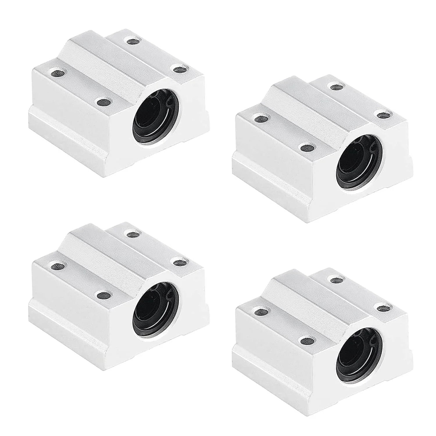 SCS8UU bearings from 16 Piece 150mm Linear Motion Set with 8mm rods, lead screw, SK8 supports, and other components for CNC machines