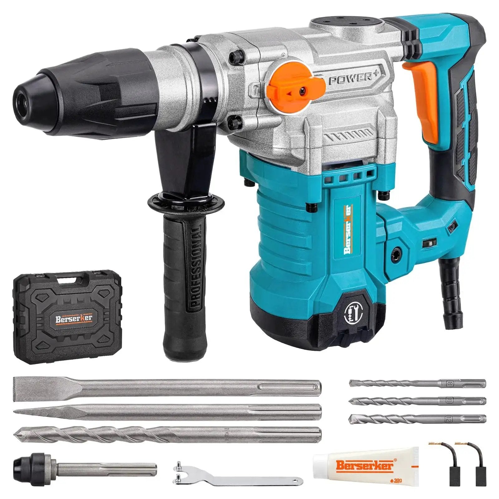Heavy Duty SDS Max Rotary Hammer Drill With Vibration Control And Safety Clutch 13 Amp Motor For Concrete Brick And Masonry