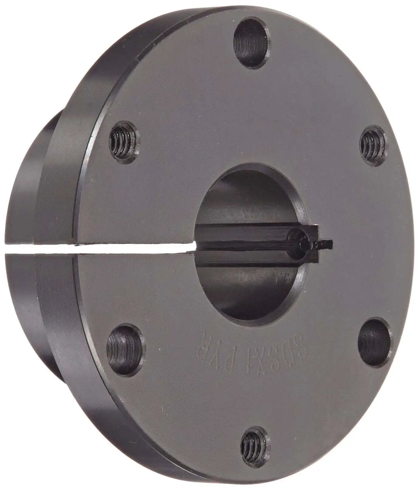 Sure Grip Bushing For Drive Shaft SDS1 Cast Iron 1 Inch Bore 2.1875 Inch OD 1.31 Inch Length 5000 Lb In Torque Split Flange Keyed