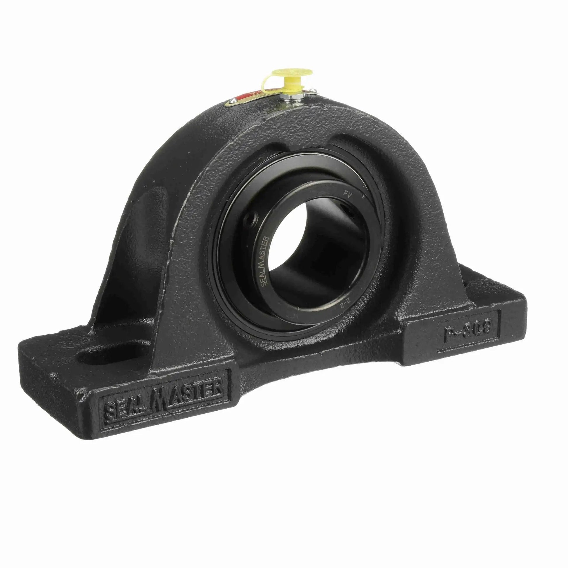 Beefy Cast Iron Two Bolt Pillow Block Bearing For Industrial Mounts With Setscrew Lock Sealmaster MP 32 Mounted Unit Black Oxide Finish