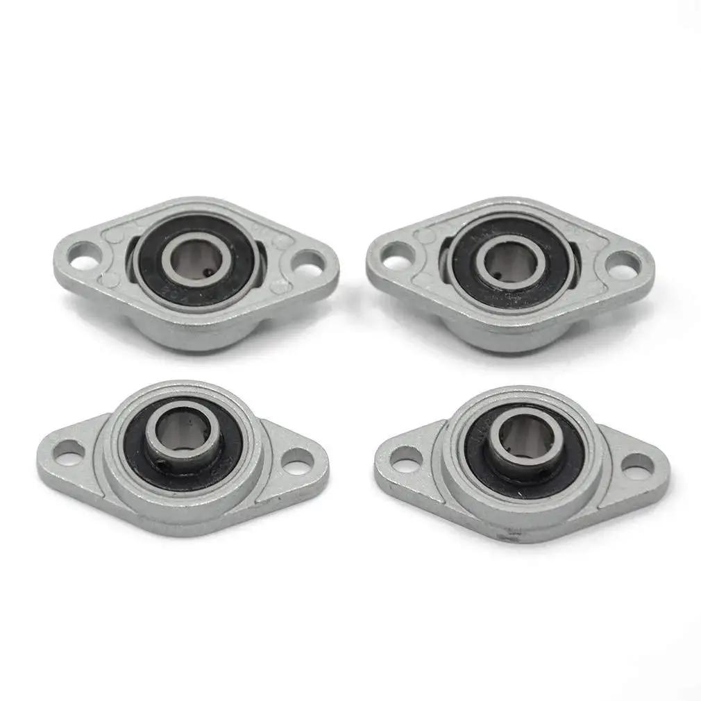 Self Aligning Flange Block Bearings KFL08 ID8mm Set Of 4 Durable Zinc Aluminum Alloy Housings For 8mm Diameter Linear Shafts