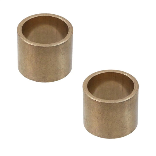 2 Pcs Self Lubricating High Wear Resistant Brass Copper Bushing Sleeve Bearing Straight Cylinder 1 Inch Bore 1-1/4 OD