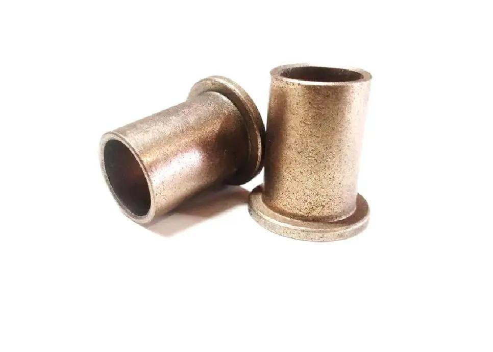Self Lubricating Bronze Sleeve Bearing 5/8 By 3/4 By 1-1/4 In Flange Bushing Made In USA American Bronze