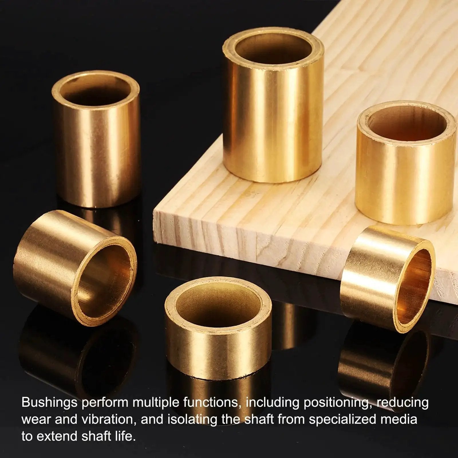 Self Lubricating Sintered Bronze Sleeve Bearing 30mm Bore 38mm Outer Diameter 20mm Length for industry applications