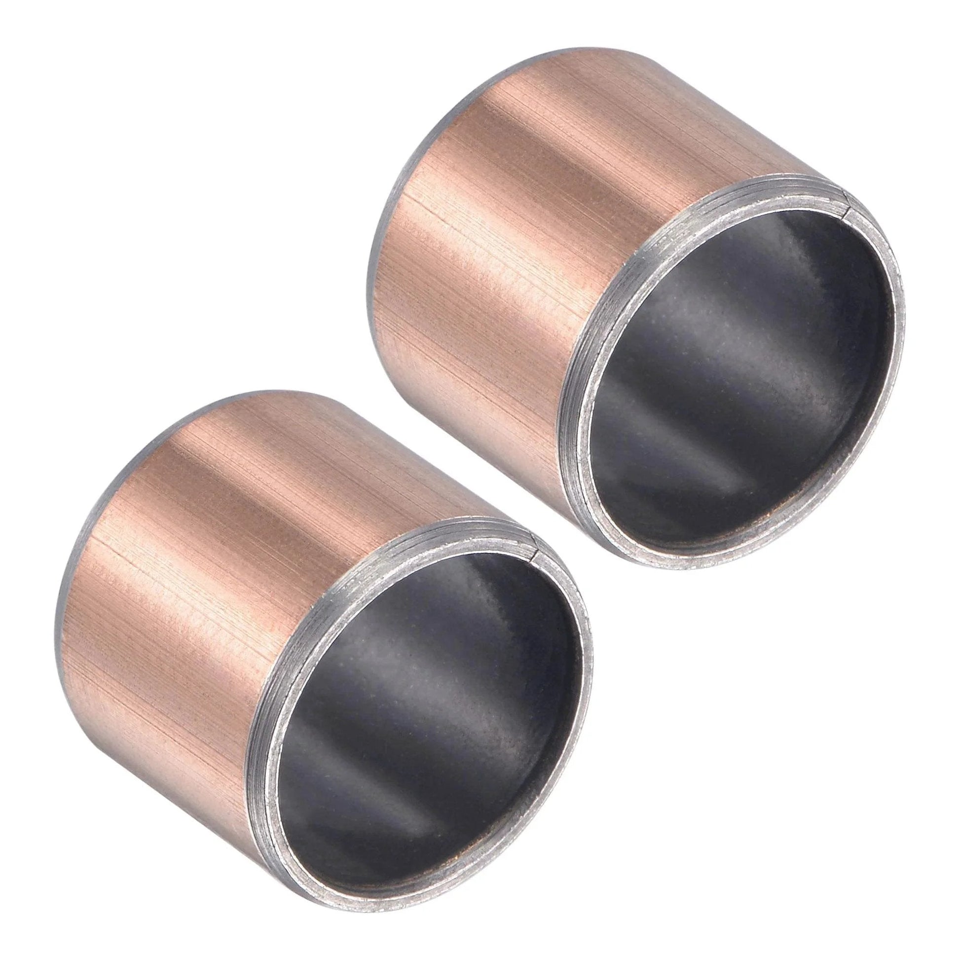 Two Sleeve Bearing One Half Inch Bore Nineteen Thirty Second Inch Outer Diameter One Half Inch Length Wrapped Oilless Bushings