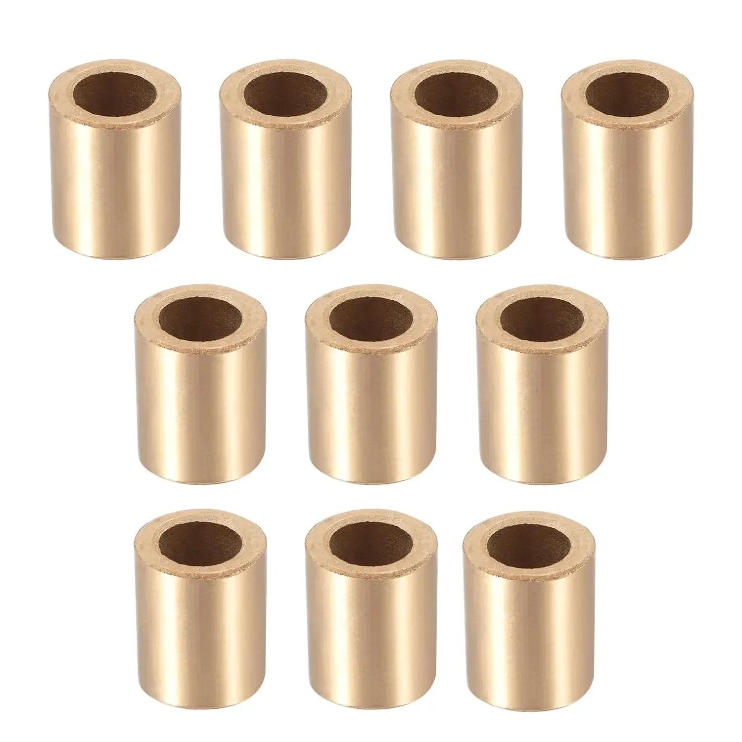 10 Pcs Sleeve Bearing Set With 10 Mm Bore 16 Mm Outer Diameter And 20 Mm Length Self Lubricating Bushings for machinery use