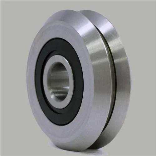 8-Pack RM2-2RS 3/8 V-Groove Guide Ball Bearings - Sealed