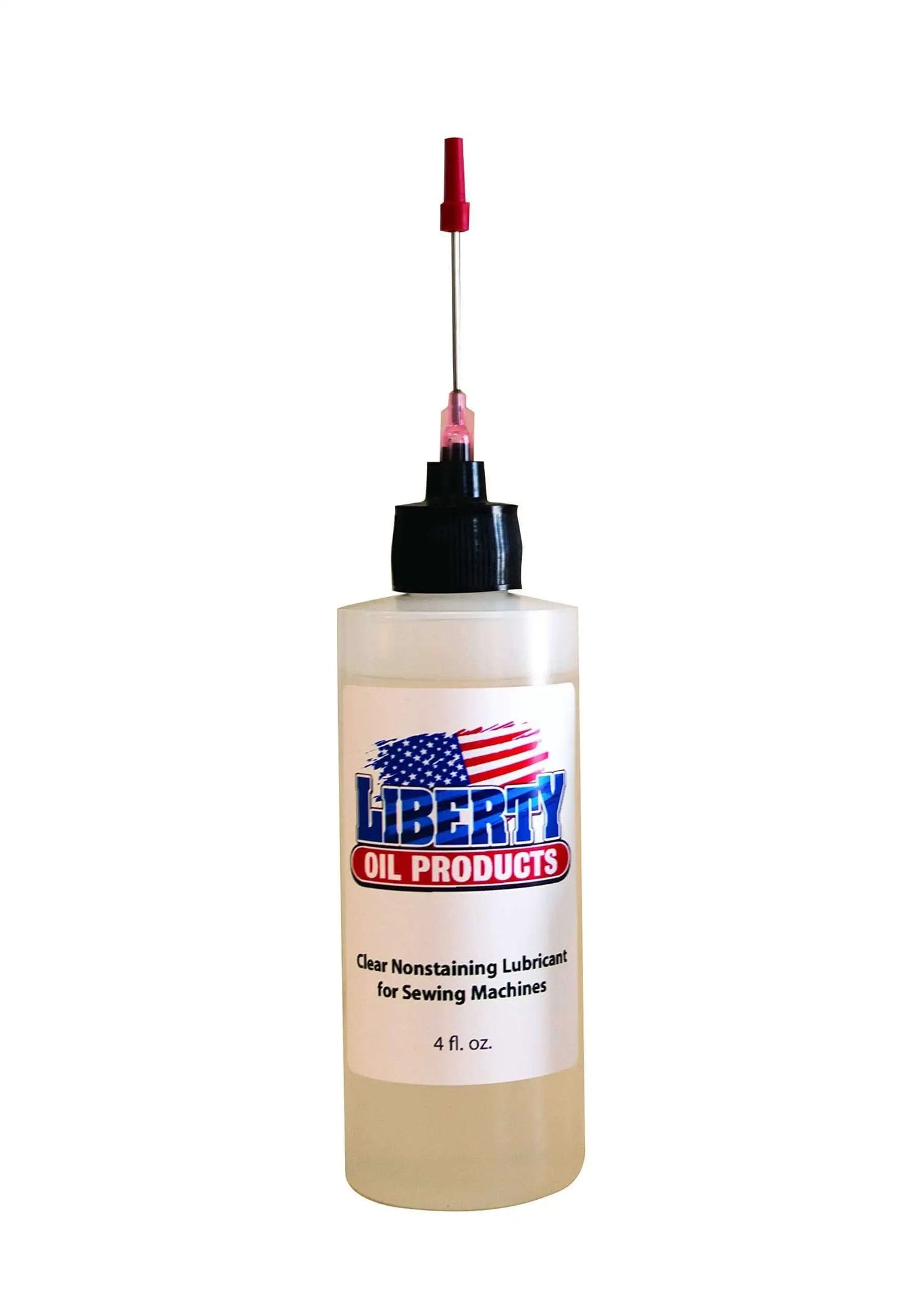 Clear Nonstaining Sewing Machine Oil With Precision Needle Tip Dispenser, 4 Oz Bottle, Keeps All Moving Parts Lubricated For Smooth, Quiet Operation By Liberty
